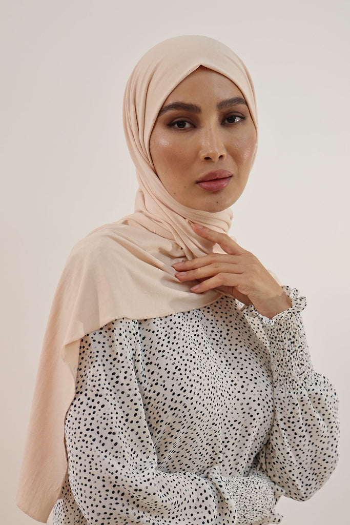 Premium Jersey Hijab - Beige