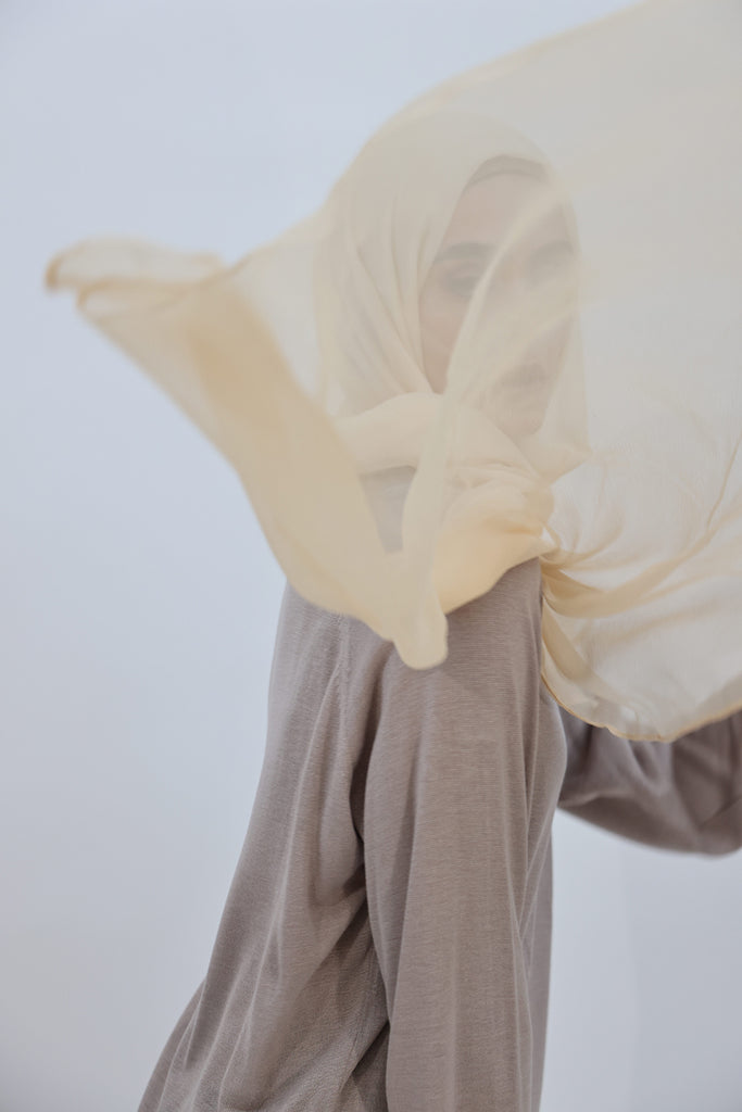 SHINE THE HIJAB Squiggly Chiffon Solid