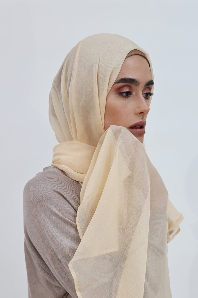 SHINE THE HIJAB Squiggly Chiffon Solid