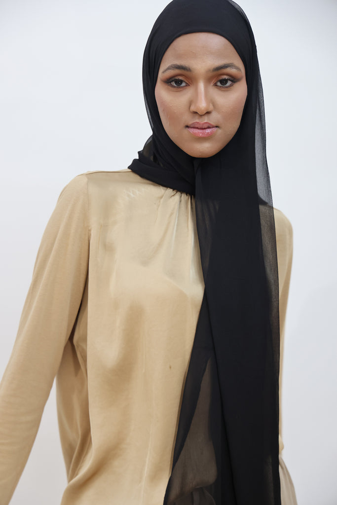 SHINE THE HIJAB Squiggly Chiffon Solid