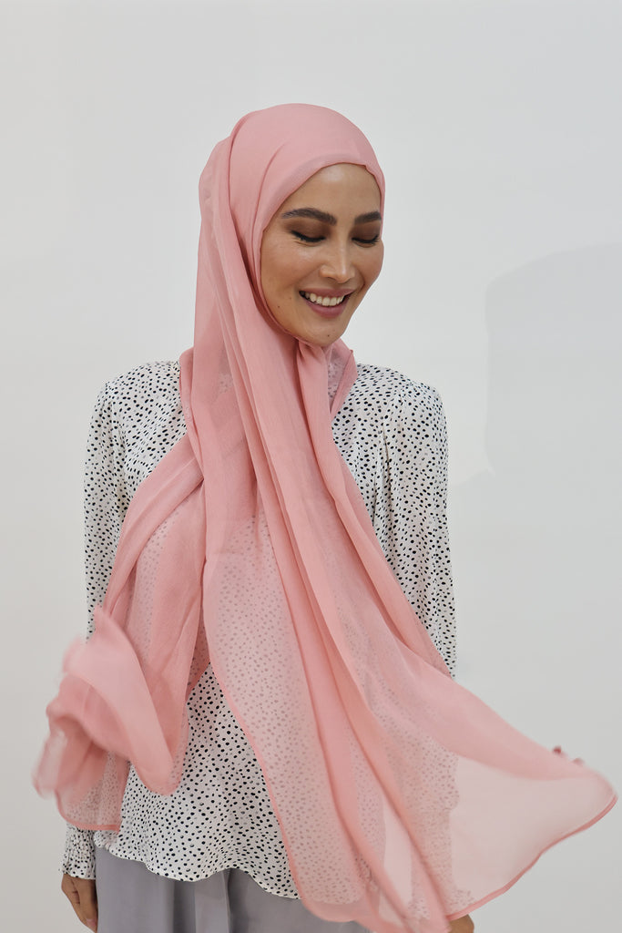 SHINE THE HIJAB Squiggly Chiffon Solid