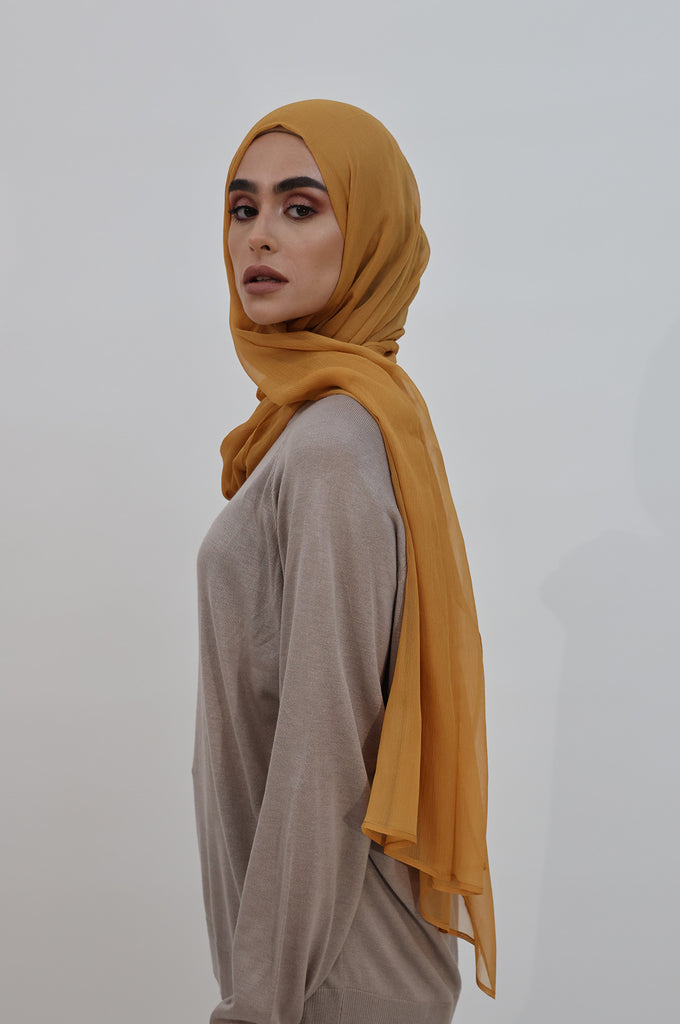 SHINE THE HIJAB Squiggly Chiffon Solid