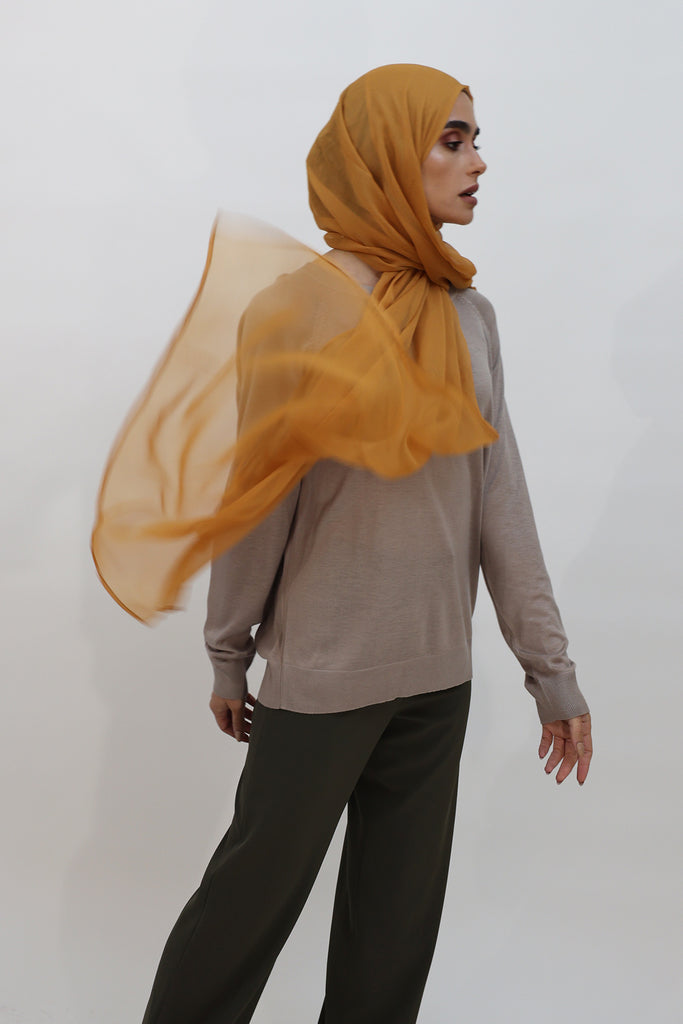 SHINE THE HIJAB Squiggly Chiffon Solid