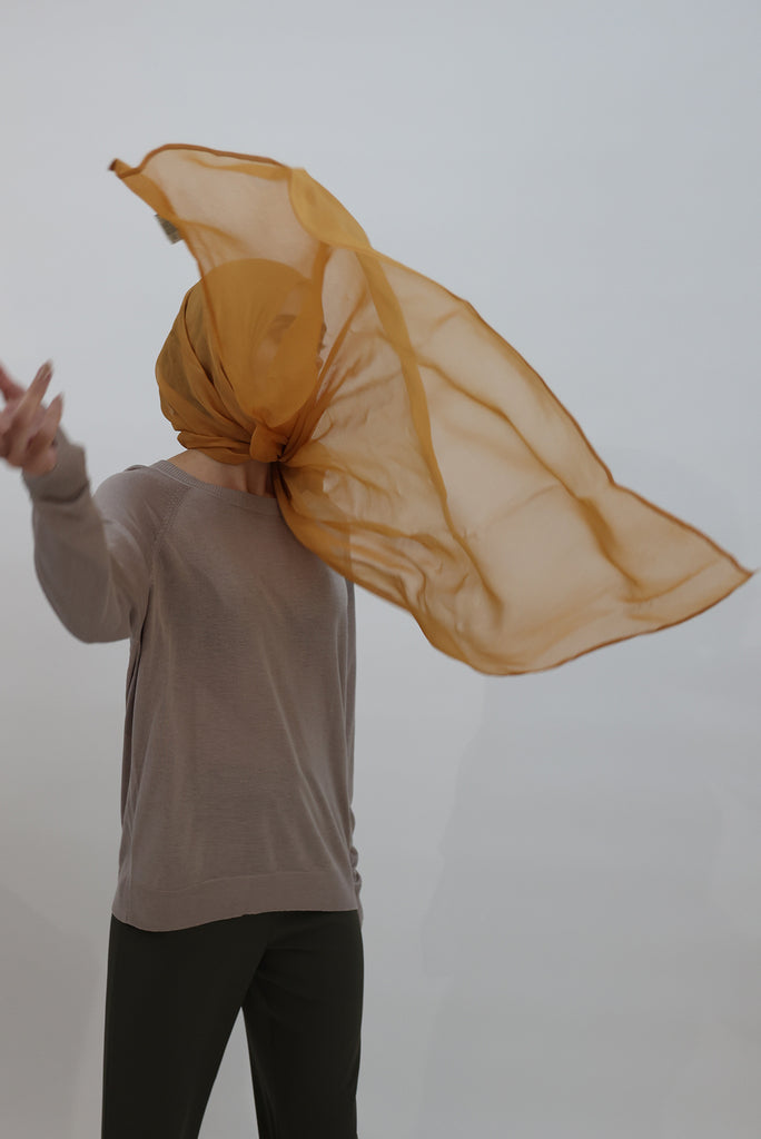 SHINE THE HIJAB Squiggly Chiffon Solid