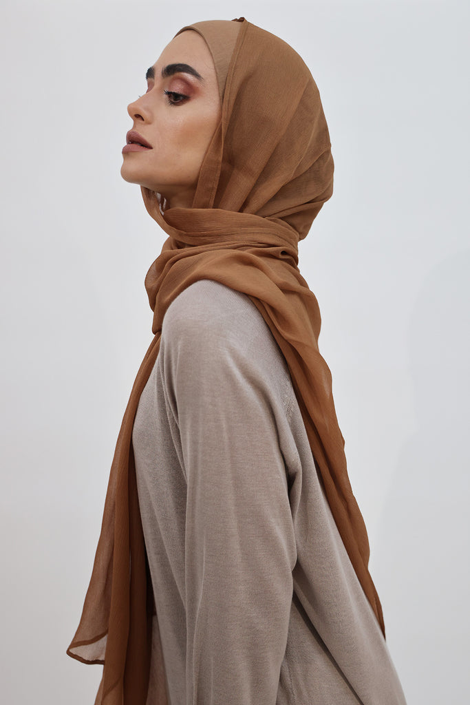 SHINE THE HIJAB Squiggly Chiffon Solid
