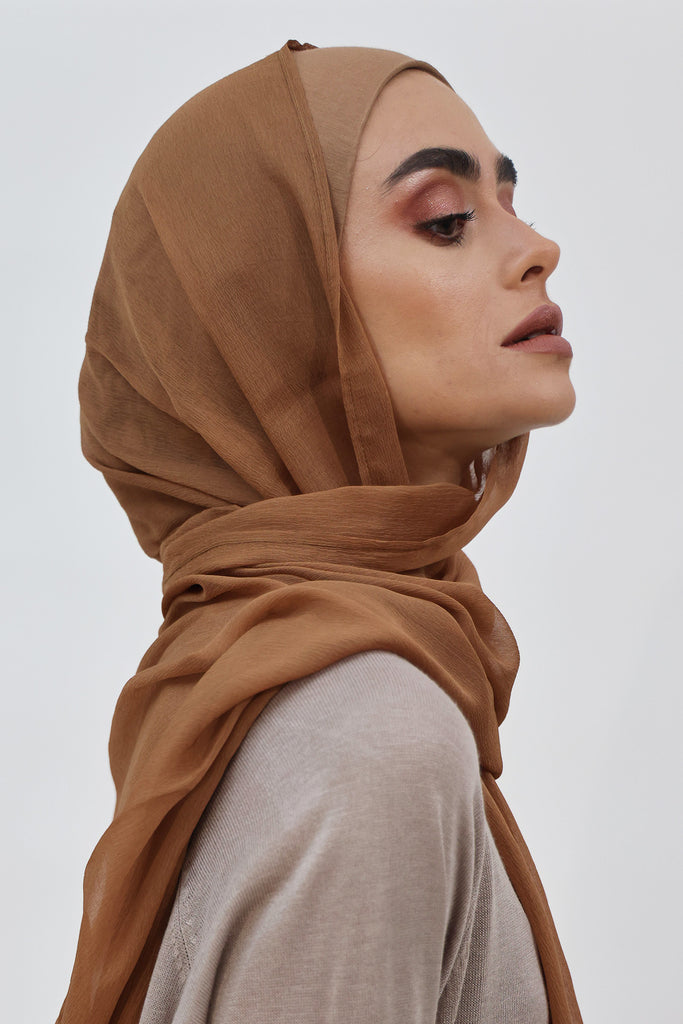 SHINE THE HIJAB Squiggly Chiffon Solid