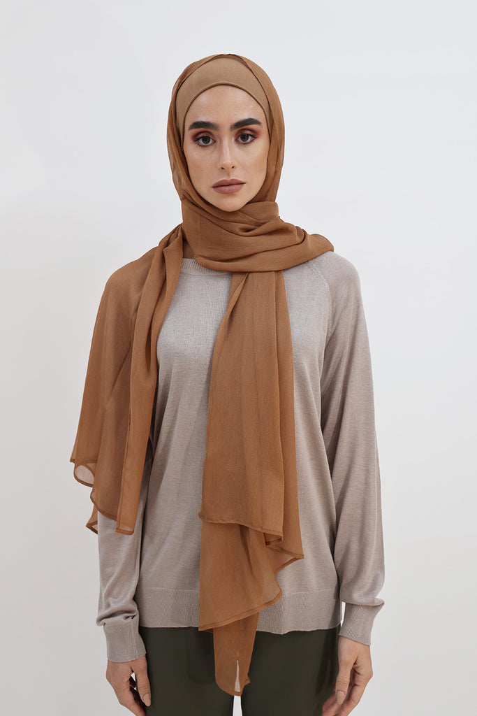 SHINE THE HIJAB Squiggly Chiffon Solid