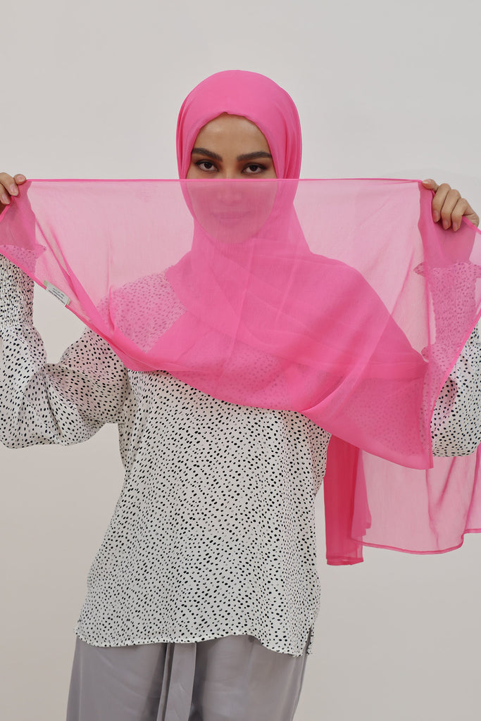 SHINE THE HIJAB Squiggly Chiffon Solid