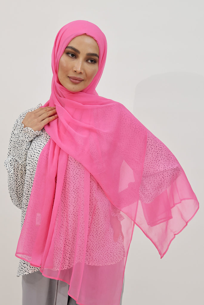 SHINE THE HIJAB Squiggly Chiffon Solid