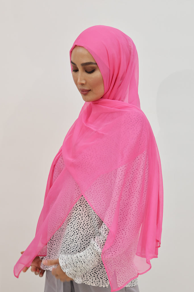 SHINE THE HIJAB Squiggly Chiffon Solid