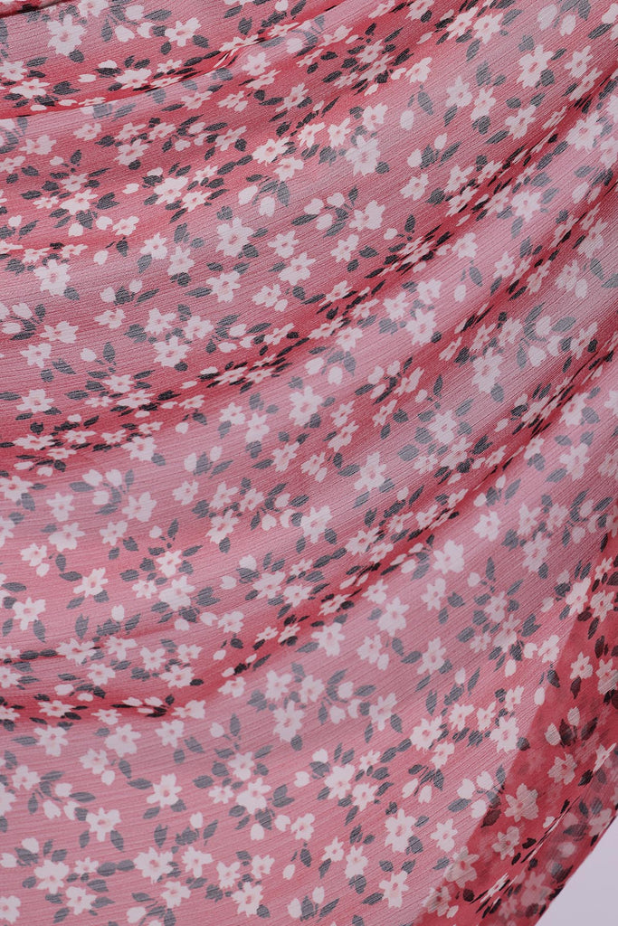 SHINE THE HIJAB Squiggly Chiffon Prints, Blush Blossoms
