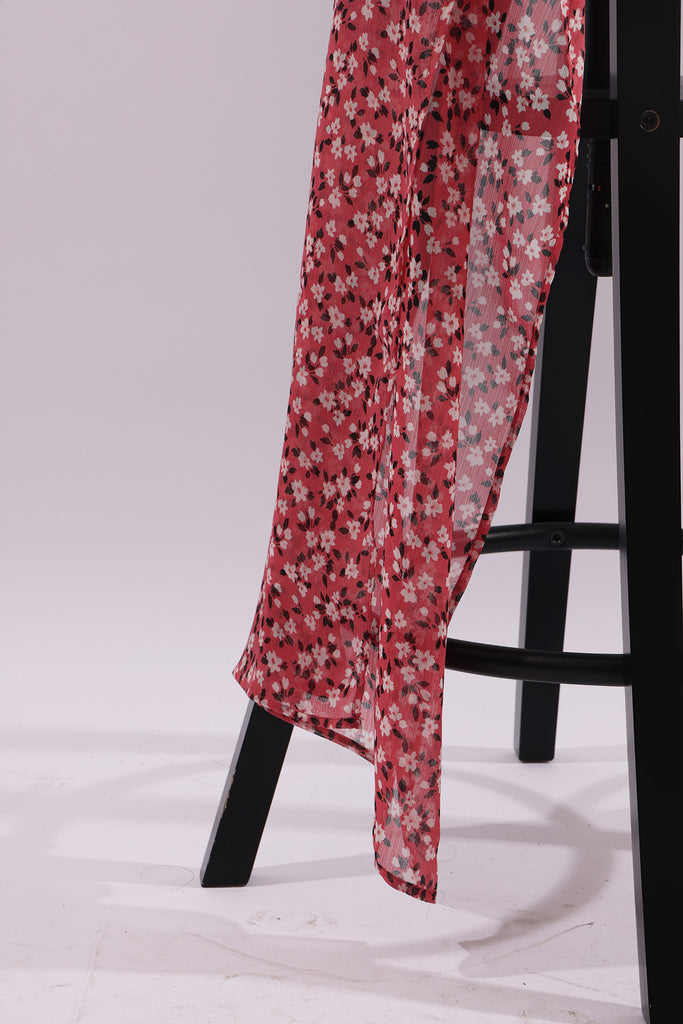 SHINE THE HIJAB Squiggly Chiffon Prints, Blush Blossoms