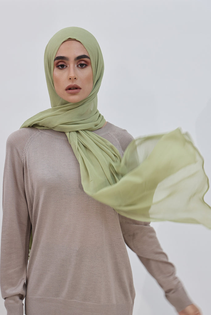 SHINE THE HIJAB Squiggly Chiffon Solid