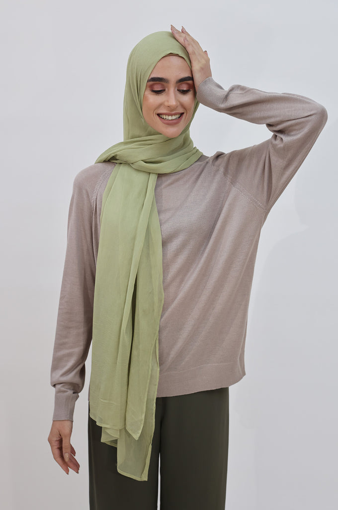 SHINE THE HIJAB Squiggly Chiffon Solid