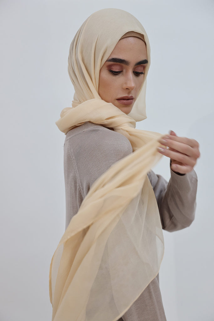 SHINE THE HIJAB Squiggly Chiffon Solid