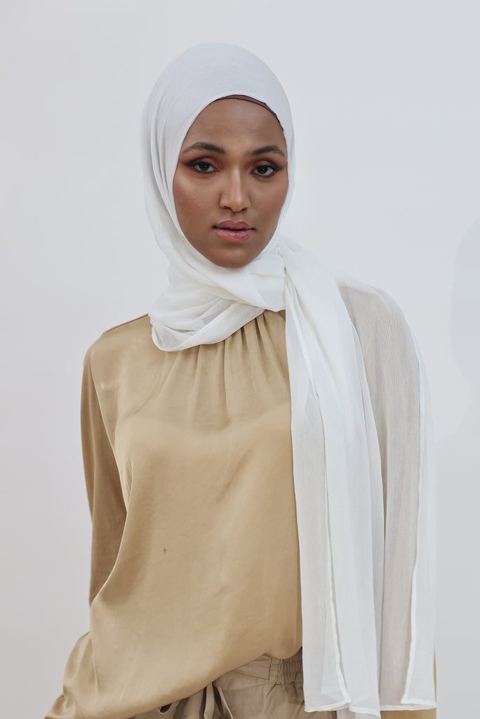 SHINE THE HIJAB Squiggly Chiffon Solid