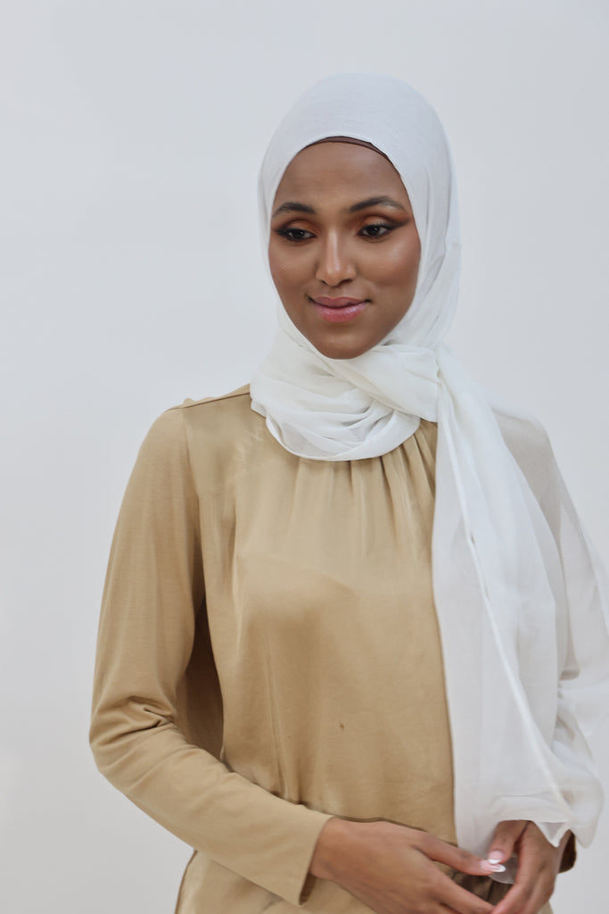 SHINE THE HIJAB Squiggly Chiffon Solid