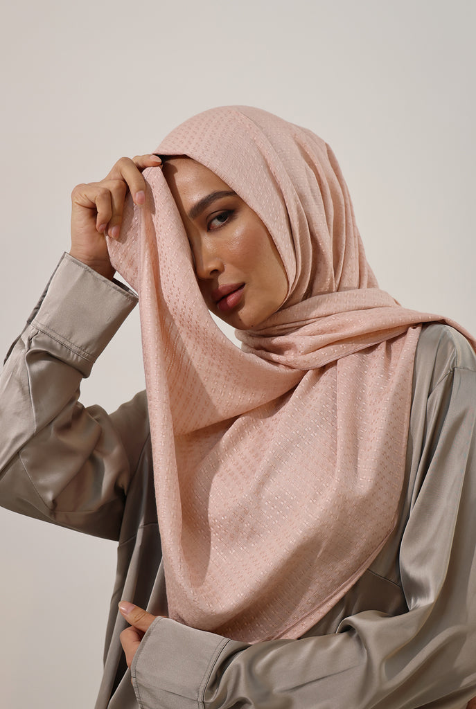 Shine The Hijab Sugarcane Fabric Hijab Collection in its Mink Color