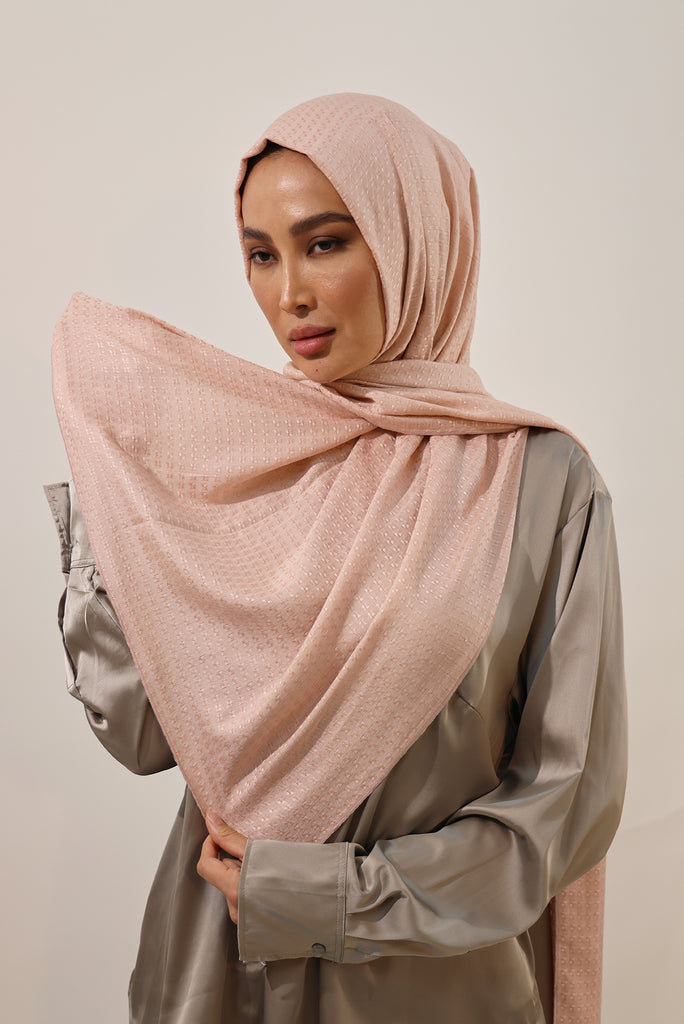 Shine The Hijab Sugarcane Fabric Hijab Collection in its Mink Color