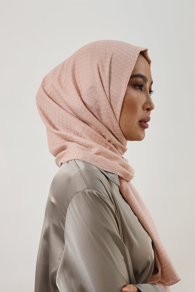 Shine The Hijab Sugarcane Fabric Hijab Collection in its Mink Color