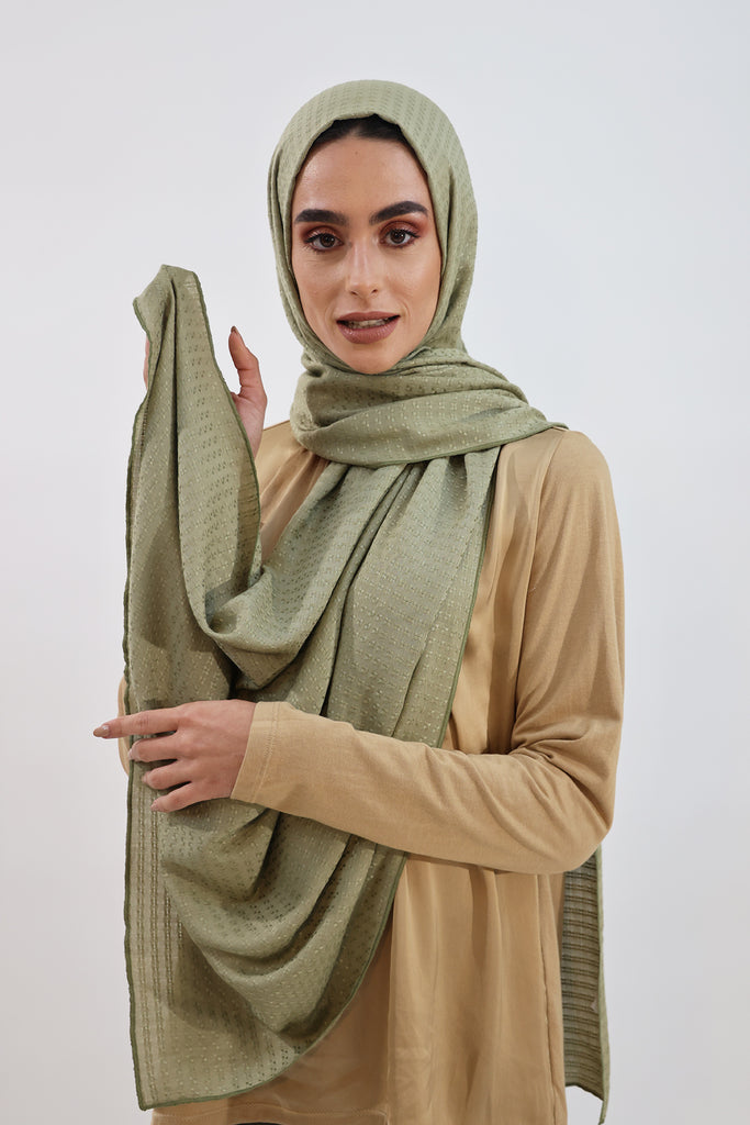 Shine The Hijab Sugarcane Fabric Hijab Collection in its Mink Color